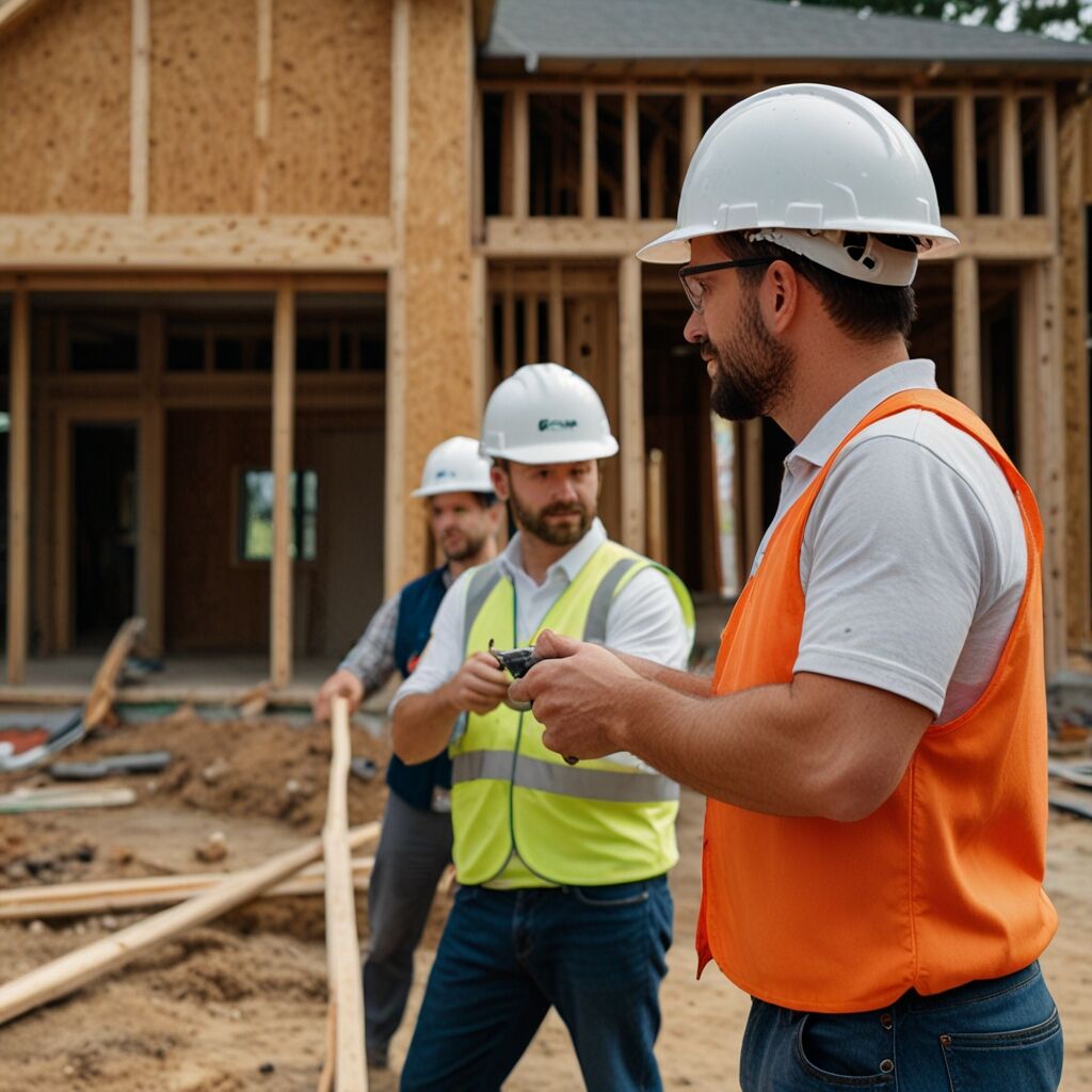Certified Indio construction team installing wood